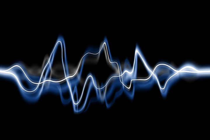 visualized sound waves